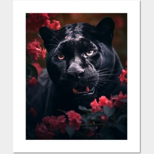 Floral Black Panther 3 Posters and Art